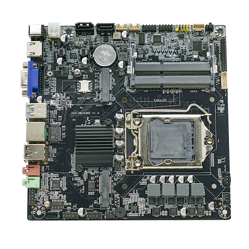 AIO-H81D39S-V1.0  ALL-IN-ONE PC motherboard   Intel Celeron、Pentium、I3、I5、I7 series processors     